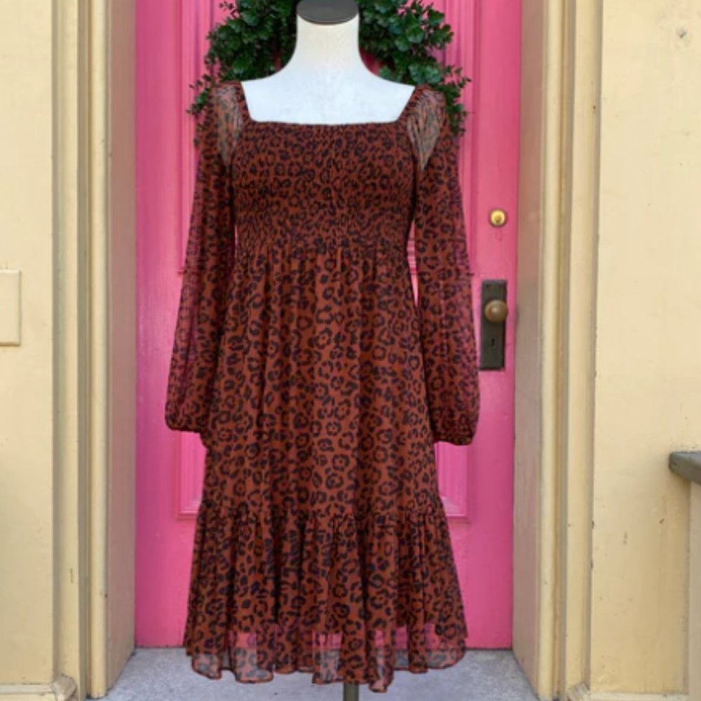 Taylor Cheetah Print Dress Size 6